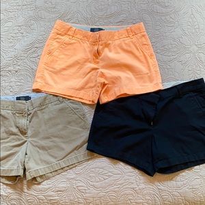 4 inch j.crew chino shorts. Sold as a bundle